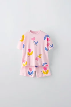 2-6 ANOS/ PIJAMA TULIPAS-ZARA Shop