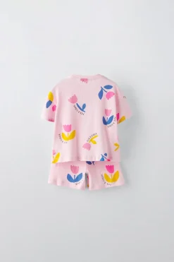 2-6 ANOS/ PIJAMA TULIPAS-ZARA Shop