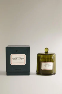 ZARA Fragrâncias Para Casa|Fragrâncias Para Casa^(140 G) VELA AROMÁTICA CEDAR FLOWER Esmeralda