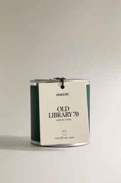 ZARA Fragrâncias Para Casa|Fragrâncias Para Casa^(230 G) VELA AROMÁTICA OLD LIBRARY 70 Lima-claro