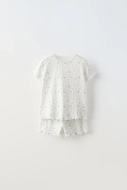 18 MESES - 6 ANOS/ CONJUNTO COM RENDILHADO E FLORZINHAS-ZARA Store