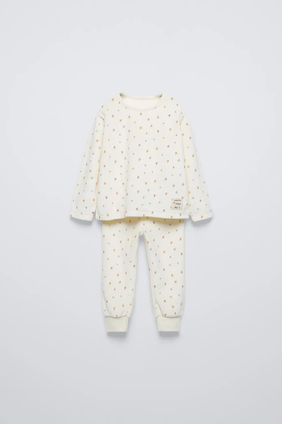 18 MESES - 6 ANOS/ PIJAMA DE VELUDO COM CORAÇÕES-ZARA Sale