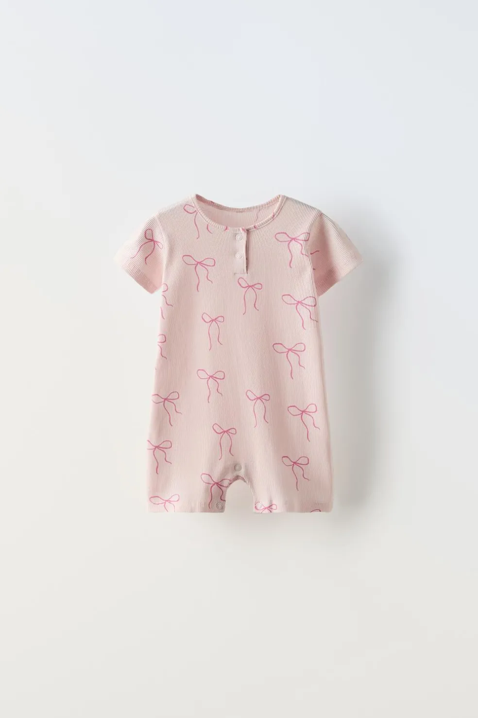 1-18 MESES/ PACK DE DOIS PIJAMAS INTEIROS CURTOS COM LAÇOS-ZARA New