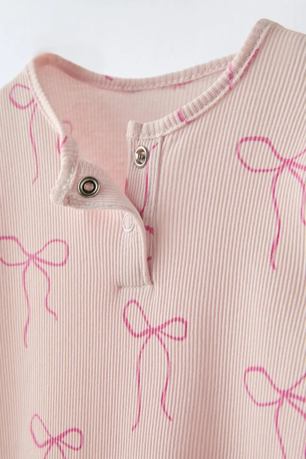 1-18 MESES/ PACK DE DOIS PIJAMAS INTEIROS CURTOS COM LAÇOS-ZARA New