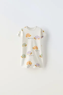 1-18 MESES/ PACK DE DOIS PIJAMAS CURTOS INTEIROS TARTARUGAS-ZARA New