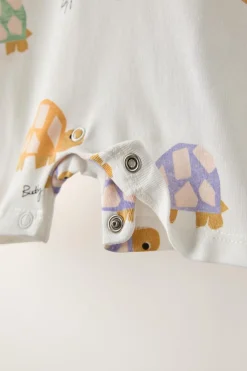 1-18 MESES/ PACK DE DOIS PIJAMAS CURTOS INTEIROS TARTARUGAS-ZARA New