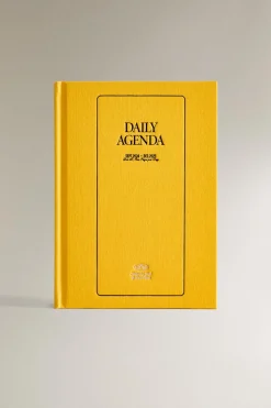 ZARA Presentes Para O Lar|Presentes Para O Lar^AGENDA DE VISTA DIÁRIA PAPELARIA A5 Amarelo