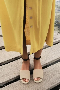 ZARA Sapatos^ALPERCATA COM PULSEIRA Castanho-areia