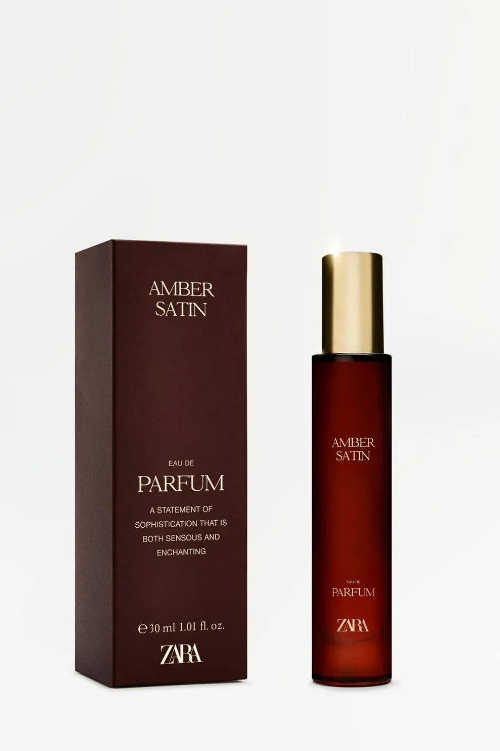 ZARA Perfumes^AMBER SATIN EDP 30ML (1.0 FL. OZ). 0110/684