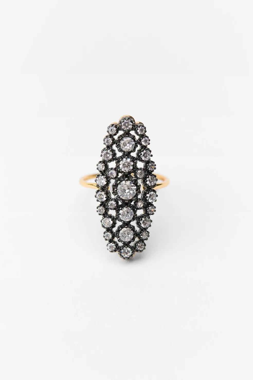ZARA Acessórios / Bijuteria^ANEL COM ZIRCÓNIAS LIMITED EDITION Dourado