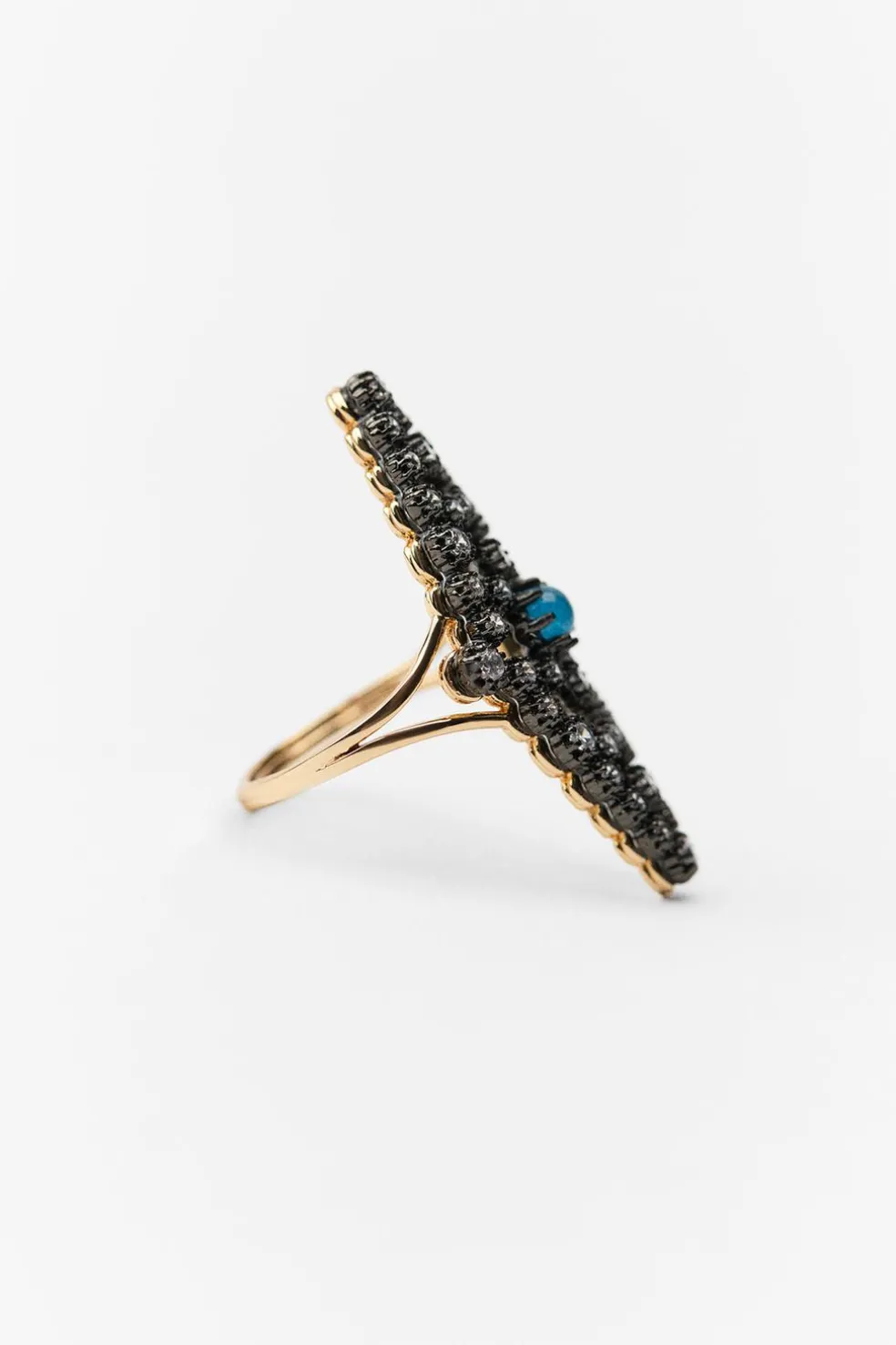 ZARA Acessórios / Bijuteria^ANEL PEDRA ZIRCONITES LIMITED EDITION Dourado