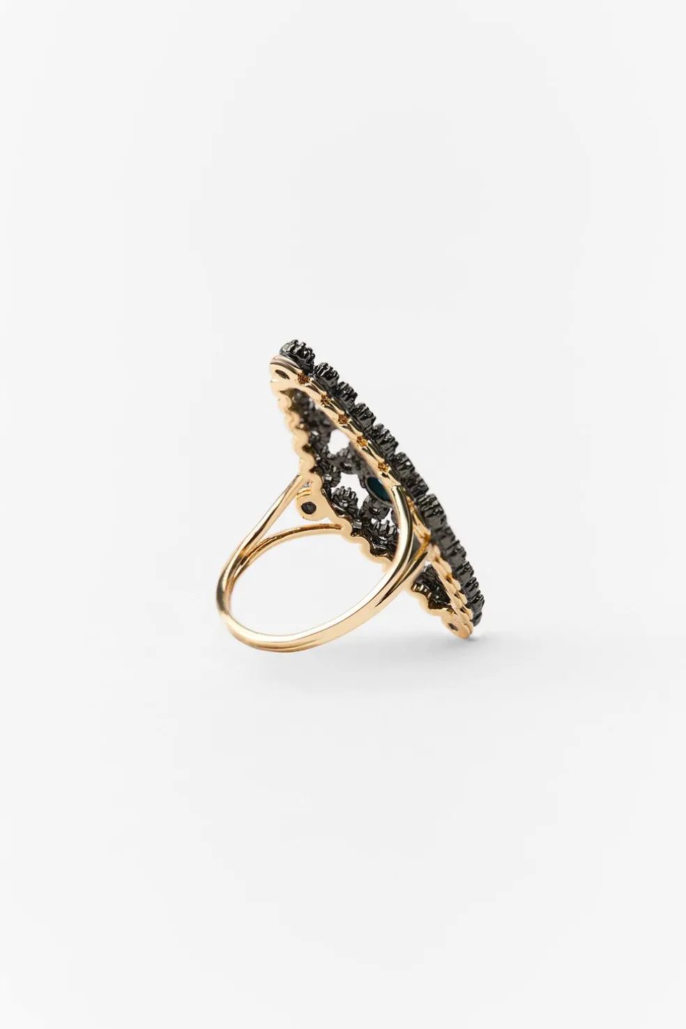 ZARA Acessórios / Bijuteria^ANEL PEDRA ZIRCONITES LIMITED EDITION Dourado