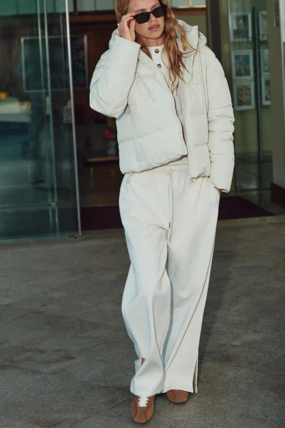 ZARA Winter Layersnew|Sobretudos / Anoraques^ANORAQUE ACOLCHOADO CURTO WATER AND WIND PROTECTION Cru