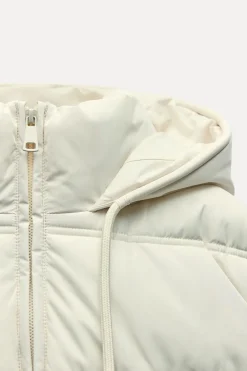 ZARA Winter Layersnew|Sobretudos / Anoraques^ANORAQUE ACOLCHOADO CURTO WATER AND WIND PROTECTION Cru