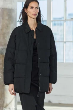 ZARA Sobretudos / Anoraques^ANORAQUE COMBINADO ZW COLLECTION Preto