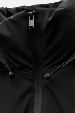 ZARA Sobretudos / Anoraques^ANORAQUE CURTO WATER AND WIND PROTECTION Preto