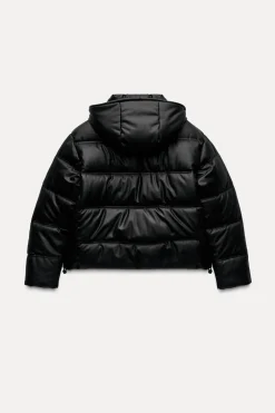 ZARA Winter Layersnew|Sobretudos / Anoraques^ANORAQUE EFEITO PELE WIND PROTECTION Preto