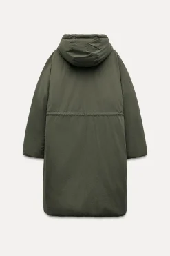 ZARA Sobretudos / Anoraques^ANORAQUE REVERSÍVEL COMPRIDO WATER AND WIND PROTECTION Preto