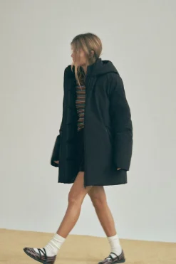 ZARA Sobretudos / Anoraques^ANORAQUE WATER AND WIND PROTECTION Preto