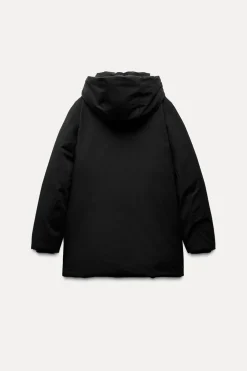 ZARA Sobretudos / Anoraques^ANORAQUE WATER AND WIND PROTECTION Preto