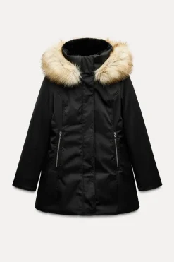 ZARA Sobretudos / Anoraques^ANORAQUE WATER AND WIND PROTECTION Preto