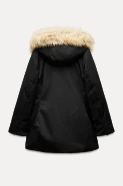 ZARA Sobretudos / Anoraques^ANORAQUE WATER AND WIND PROTECTION Preto