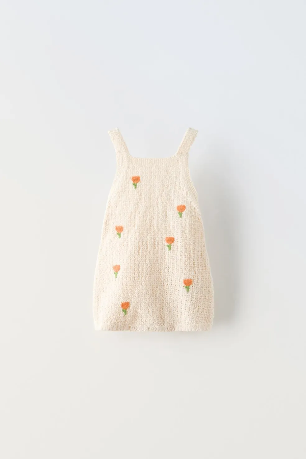 BABYGRO DE MALHA COM FLORES BORDADAS-ZARA Clearance
