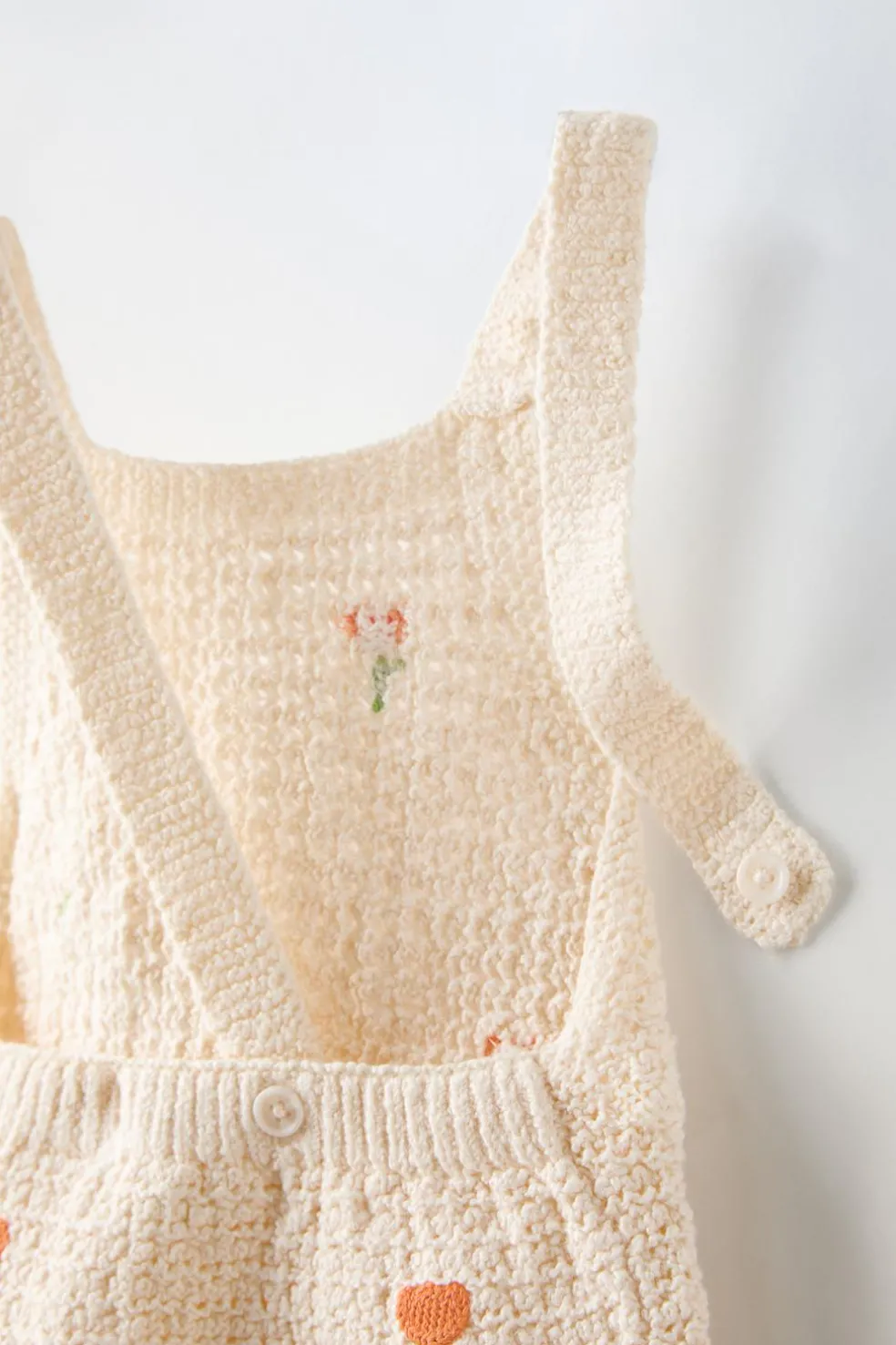 BABYGRO DE MALHA COM FLORES BORDADAS-ZARA Clearance