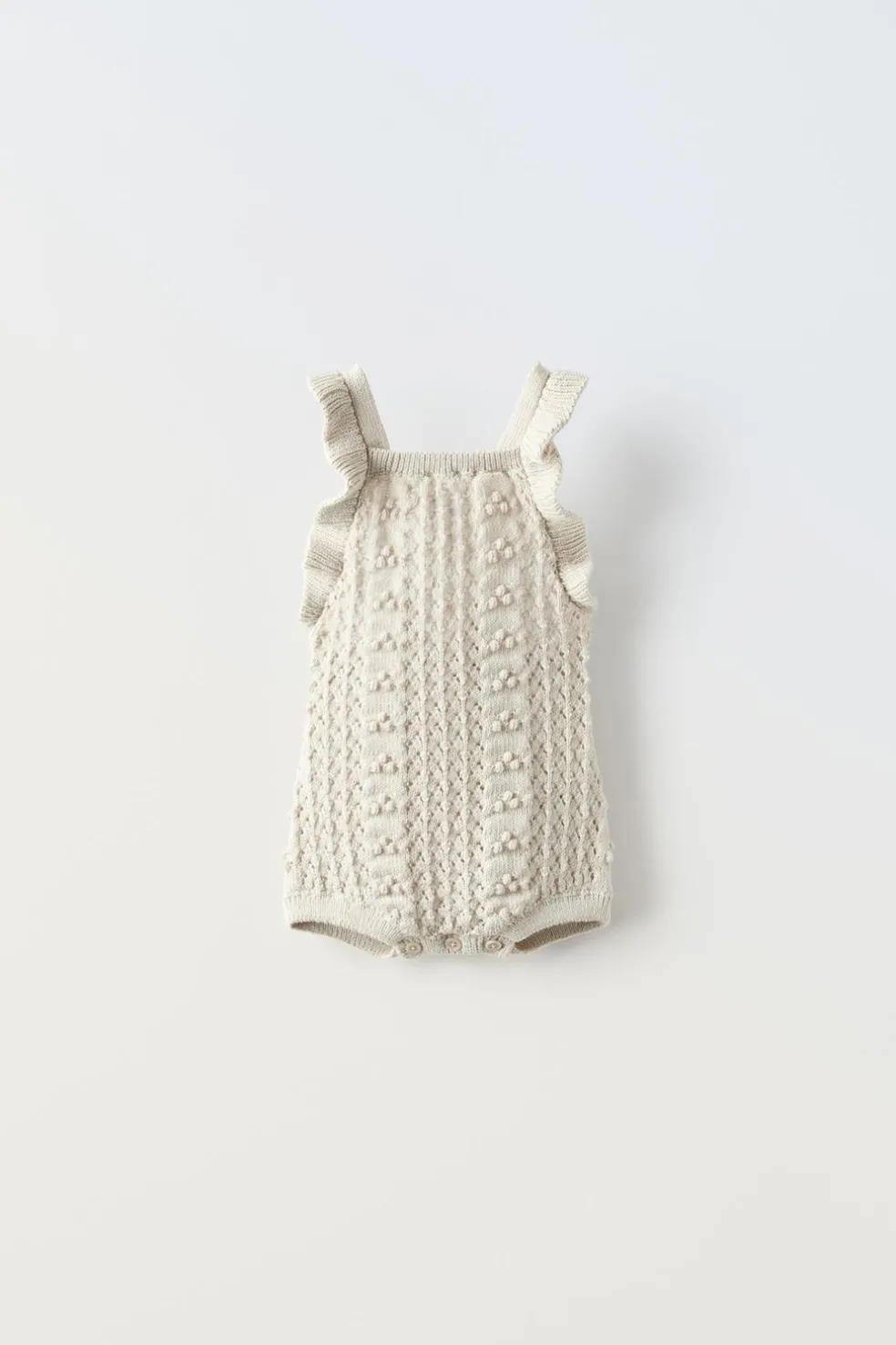BABYGRO DE MALHA COM FOLHOS-ZARA New