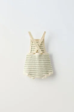 BABYGROW DE MALHA ÀS RISCAS COM BOTÕES-ZARA Outlet