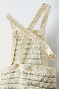BABYGROW DE MALHA ÀS RISCAS COM BOTÕES-ZARA Outlet