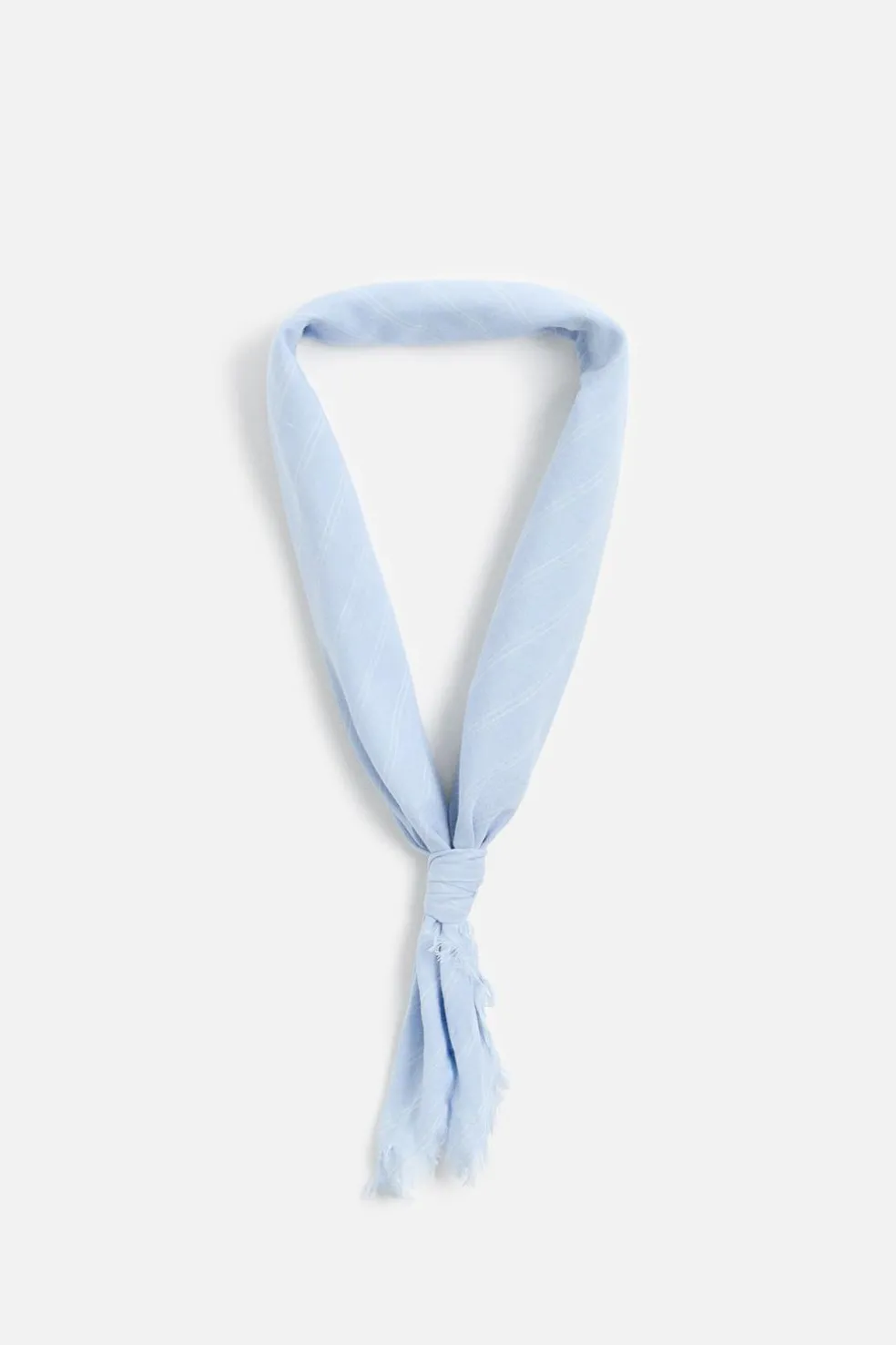 ZARA Acessórios^BANDANA COM ESTAMPADO AOS QUADRADOS Azul-claro