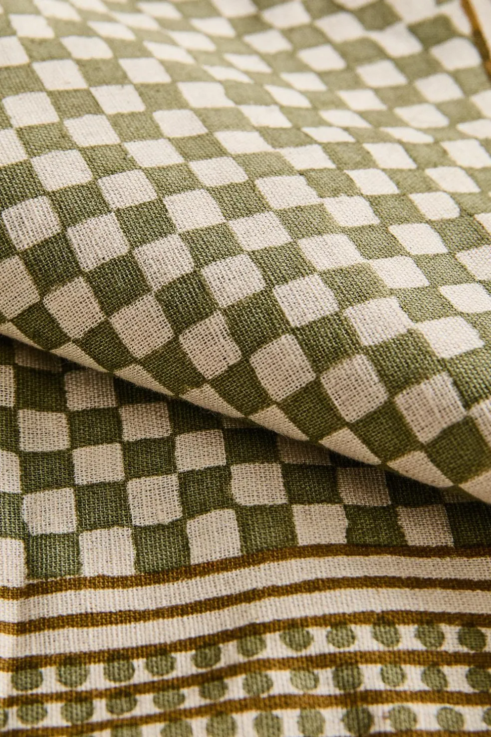 ZARA Animais De Estimação|Animais De Estimação^BANDANA DE ALGODÃO E LINHO AOS QUADRADOS PARA ANIMAIS DE ESTIMAÇÃO Verde