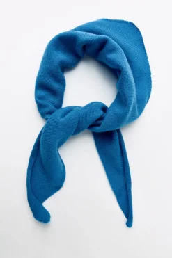 ZARA Acessórios / Bijuteria|Lingerie^BANDANA DE LÃ Azul-flúor