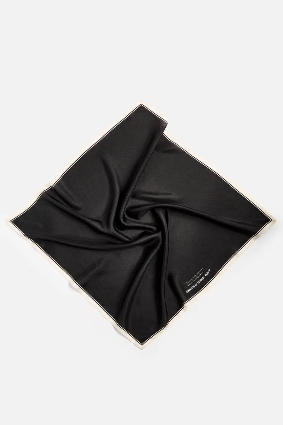 ZARA Acessórios^BANDANA DE SEDA EM CONTRASTE Preto