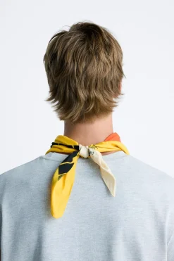 ZARA Acessórios^BANDANA ESTAMPADO EM CONTRASTE Multicolor