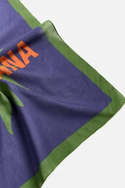 ZARA Acessórios^BANDANA ESTAMPADO EM CONTRASTE Azulão