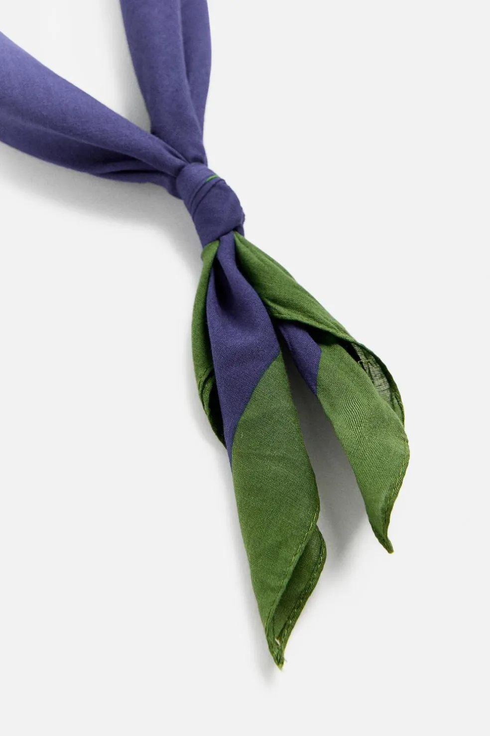 ZARA Acessórios^BANDANA ESTAMPADO EM CONTRASTE Azulão