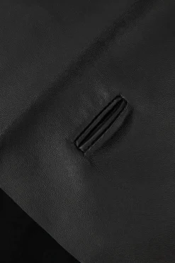 ZARA Acessórios / Bijuteria|Lingerie^BANDANA TRIANGULAR 100% PELE Preto