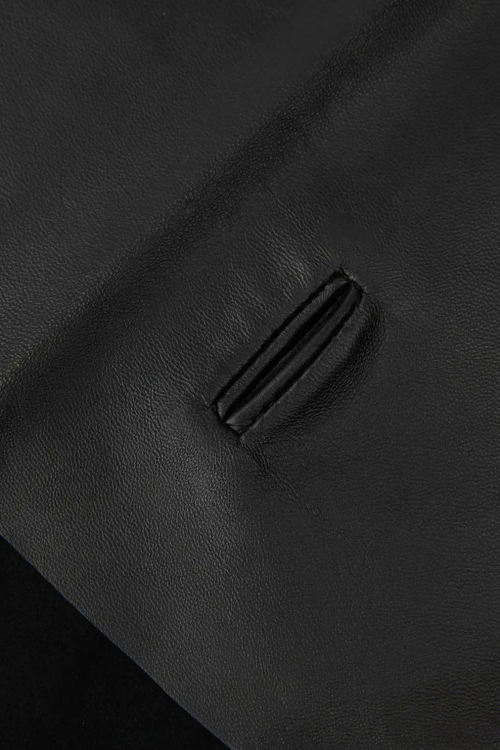ZARA Acessórios / Bijuteria|Lingerie^BANDANA TRIANGULAR 100% PELE Preto
