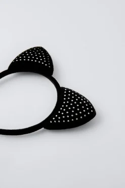 BANDOLETE COM ORELHAS DE STRASS-ZARA Store