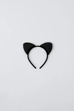 BANDOLETE COM ORELHAS DE STRASS-ZARA Store