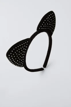 BANDOLETE COM ORELHAS DE STRASS-ZARA Store