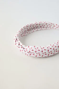 BANDOLETE ENTRANÇADA COM ESTAMPADO DE CEREJAS-ZARA Sale