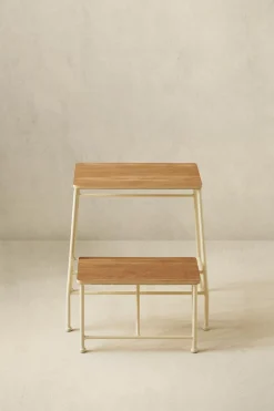 ZARA Móveis|Móveis^BANQUETA | ESCADA MADEIRA Bege-claro