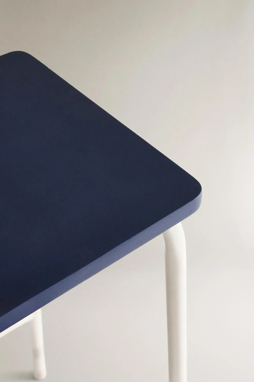 ZARA Móveis|Móveis^BANQUETA ESCADA DOBRÁVEL METAL MADEIRA Azul / Branco