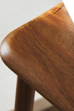ZARA Móveis|Móveis^BANQUETA MADEIRA DE ACÁCIA BISELADA Castanho