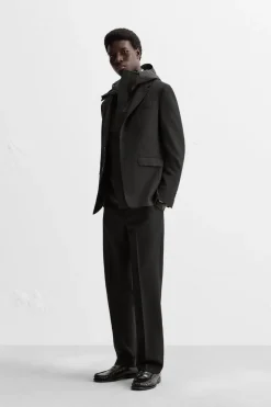 ZARA Blazers^BLAZER 100% LÃ Preto