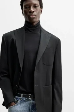 ZARA Blazers^BLAZER 100% LÃ Preto