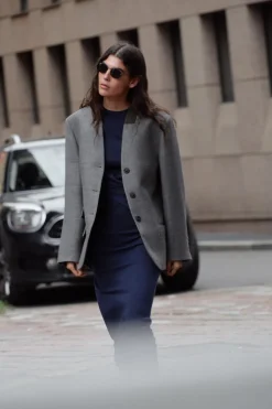 ZARA Blazers / Coletes^BLAZER 100% LÃ ZW COLLECTION Cinzento-vigoré